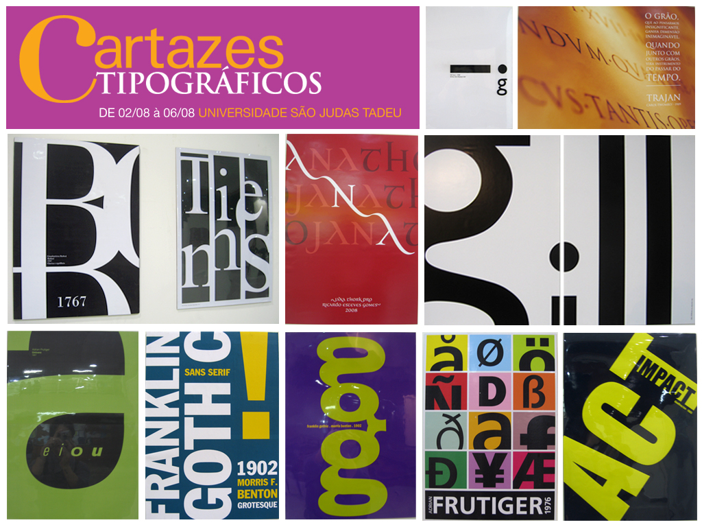 Cartazes Tipográficos USJT, Exposição de Cartazes Tipográf…